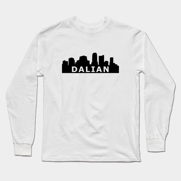 Dalian Skyline Long Sleeve T-Shirt by gulden